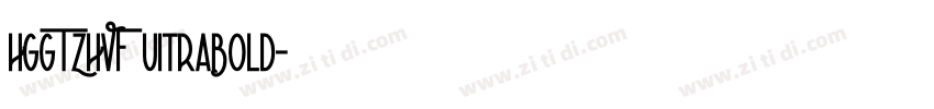 HGGTZHVF UitraBold字体转换